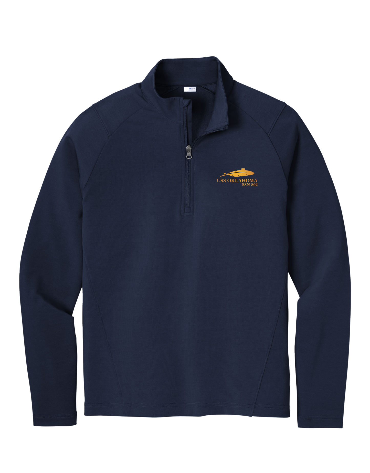 USS OKLAHOMA Men’s Sport-Wick® Flex Fleece 1/4-Zip by Sport-Tek® (ST561)