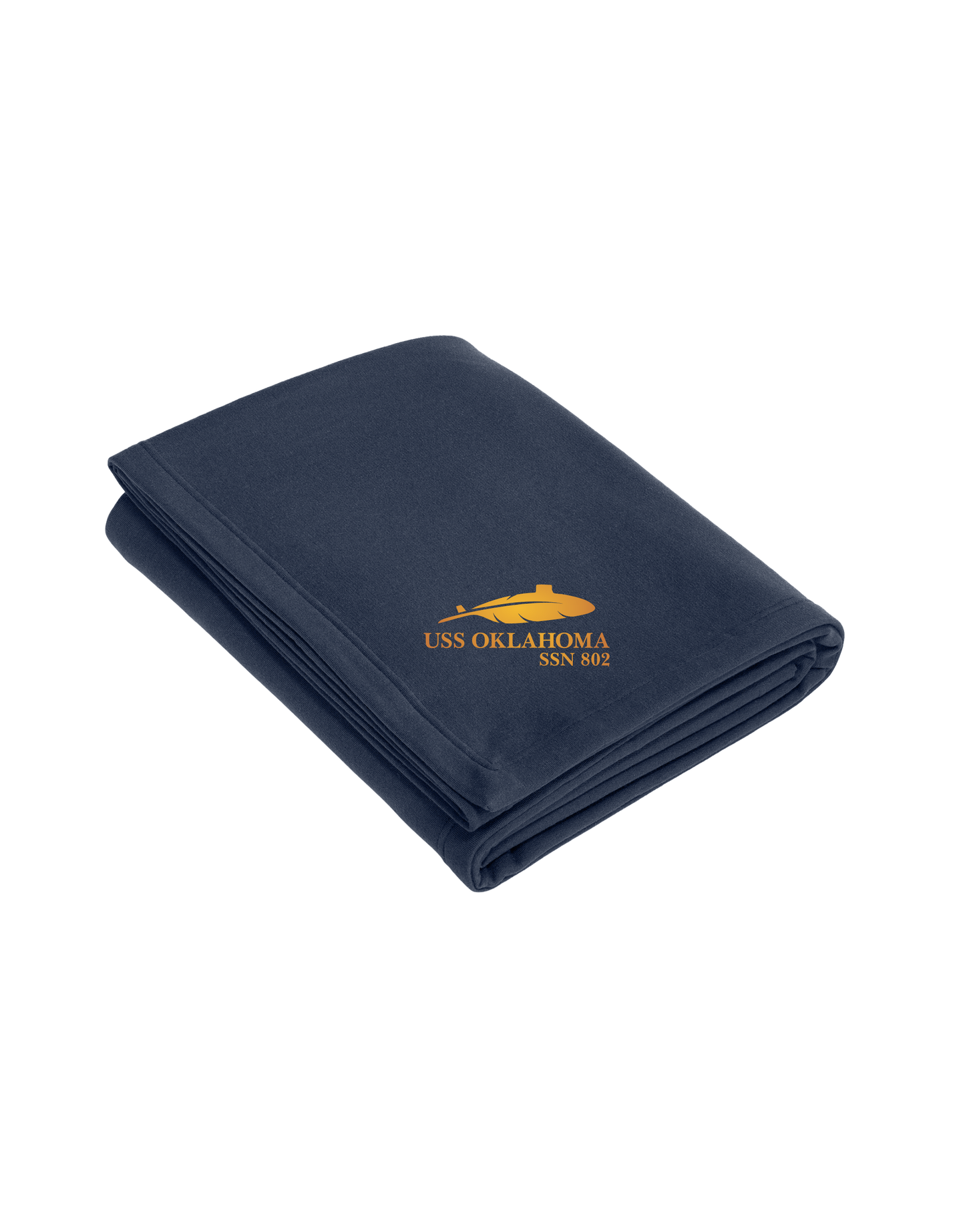 USS OKLAHOMA Oversized Core Fleece Sweatshirt Blanket by Port & Company® (BP79)