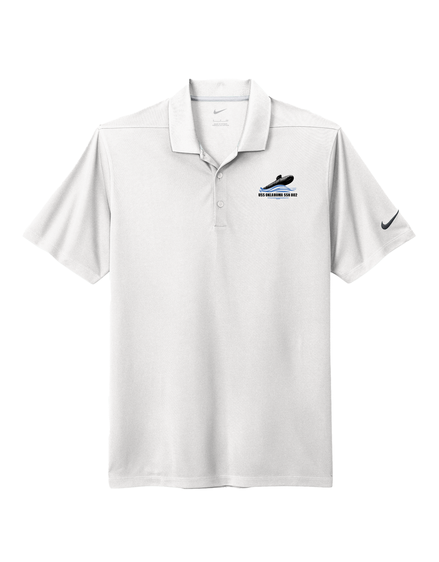 USS OKLAHOMA Dri-FIT Micro Pique 2.0 Polo by Nike (NKDC1963 Sub Logo)