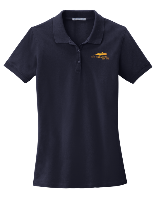 USS OKLAHOMA Women’s Port Authority® EZCotton® Polo (LK8000)